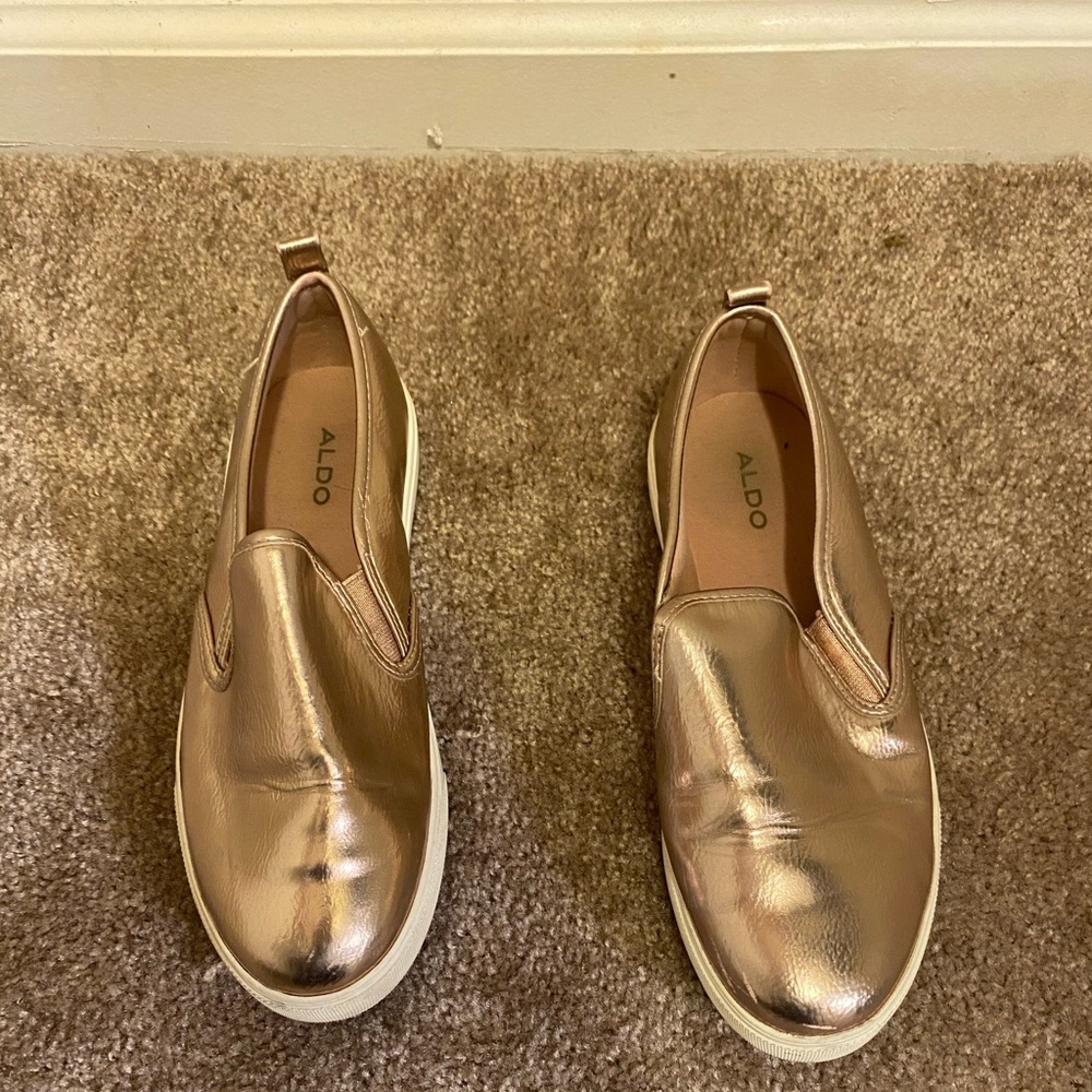 Rose gold Espadrilles